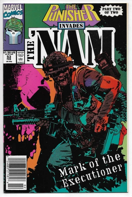 Punisher Invades The 'Nam #53 Marvel Comics Salick Harris Palmiotti VFN 1991
