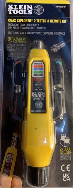 Klein Tools VDV512-101 Coax Explorer 2 Tester & Remote Kit