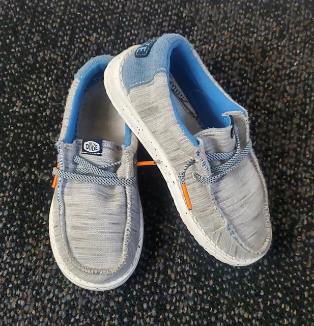 HEY DUDE SHOES Toddler Sox Skater Slip On Gray Kids Shoe Size K 10 £7.