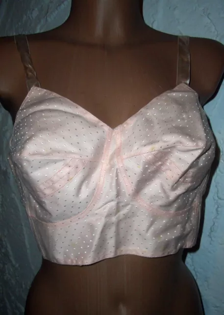 RAR Vintage Triumph Pin Up BH Bustier rosa Gr. 4 Büstenhalter ungetragen (R43)