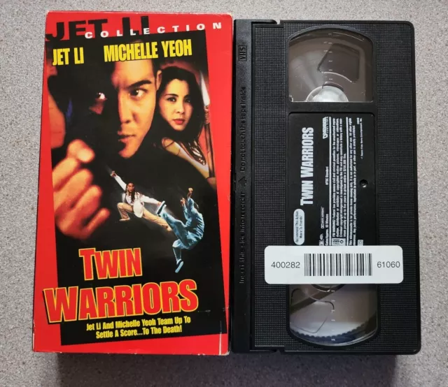 Twin Warriors VHS Video Jet Li Michelle Yeoh Martials Arts