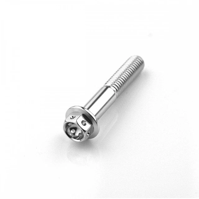 ALUMINIUM RACE FLANGED Hex Head Bolts M8 x 1.25mm x 45mm Silver 6.32