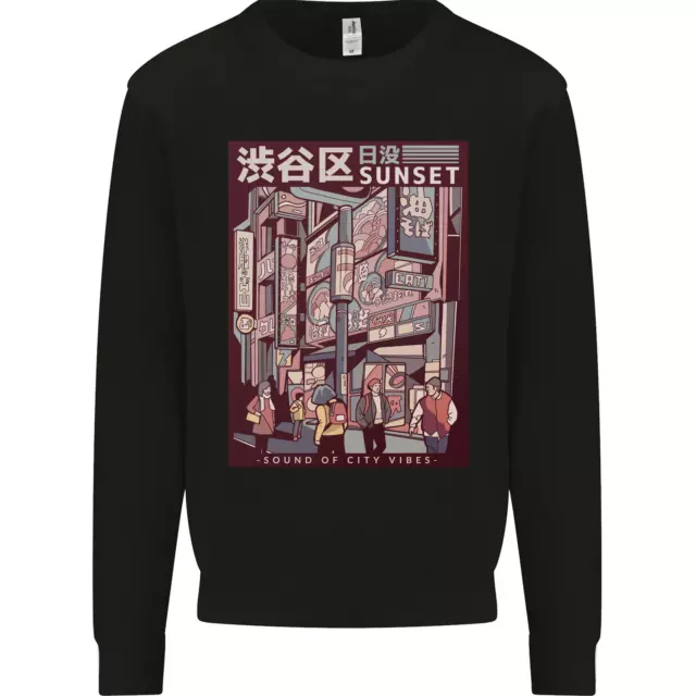 Japanese Sound of City Vibes Japan Mens Sweatshirt Jumper
