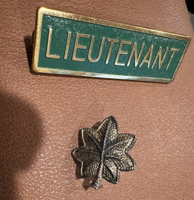 VIETNAM WAR STERLING silver Army Lieutenant Colonel Rank Shoulder Pin ...