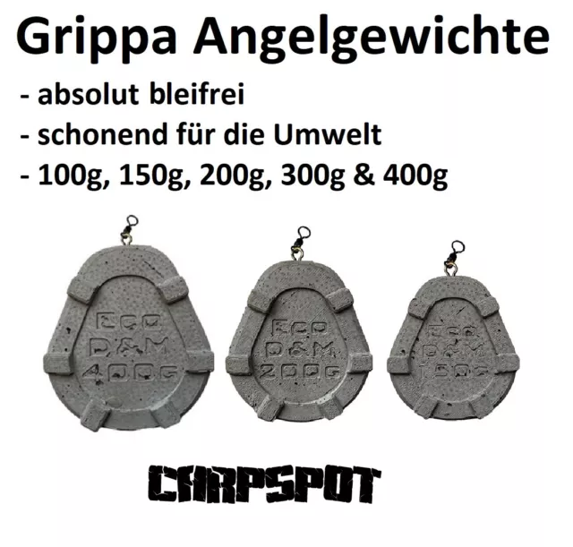 Angelblei Grippa Bleifrei Grundblei Karpfenblei Gripper Wurfblei ECO Sinker Öko