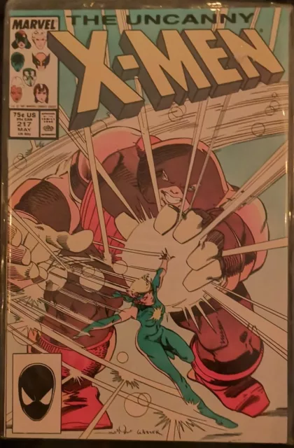 The Uncanny X-Men 217 (May 1987, Marvel)  Juggernaut Vs Dazzler High Grade