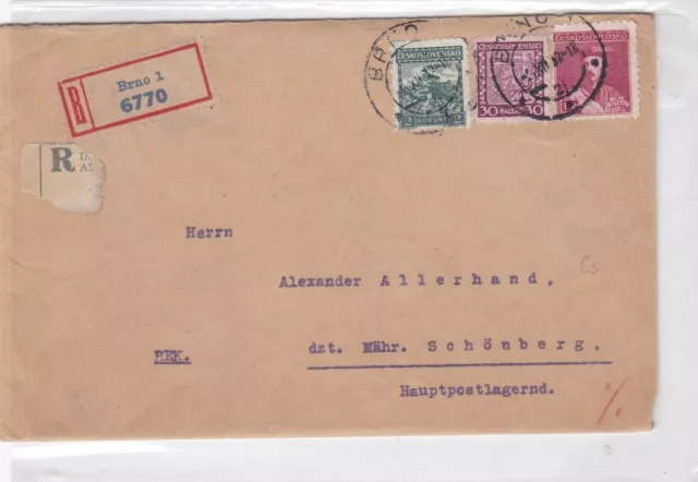 czechosloviakia  1932 stamps cover  Ref 8520