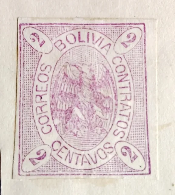 BOLIVIE / Timbre 2 CENTAVOS - 1868