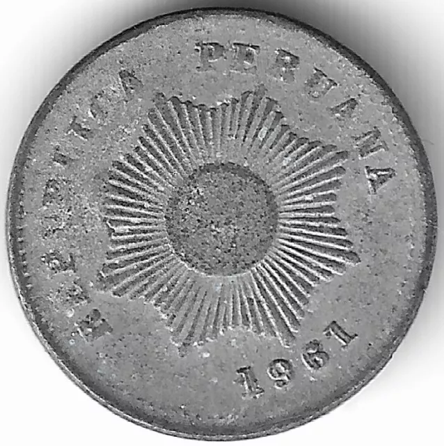 Peru 1 Centavo 1961 KM# 227