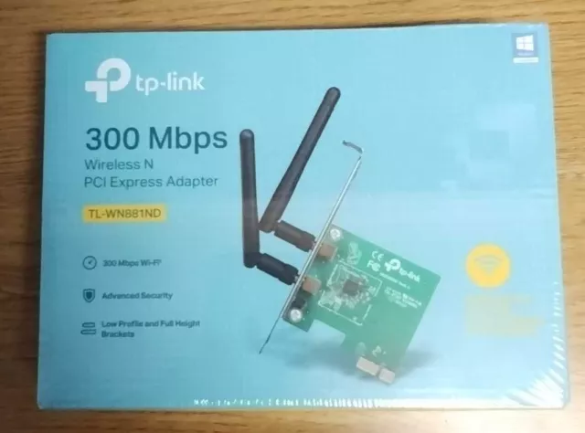 TP-Link TL-WN881ND PCI-E 300Mbps Wireless N Network Adapter