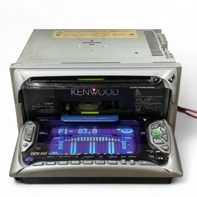 KENWOOD DPX-510 2DIN CD Cassette Deck Player Equalizer