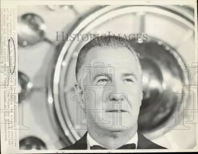 1972 foto de prensa del vicepresidente Spiro Agnew en la conferencia de gobernadores republicanos