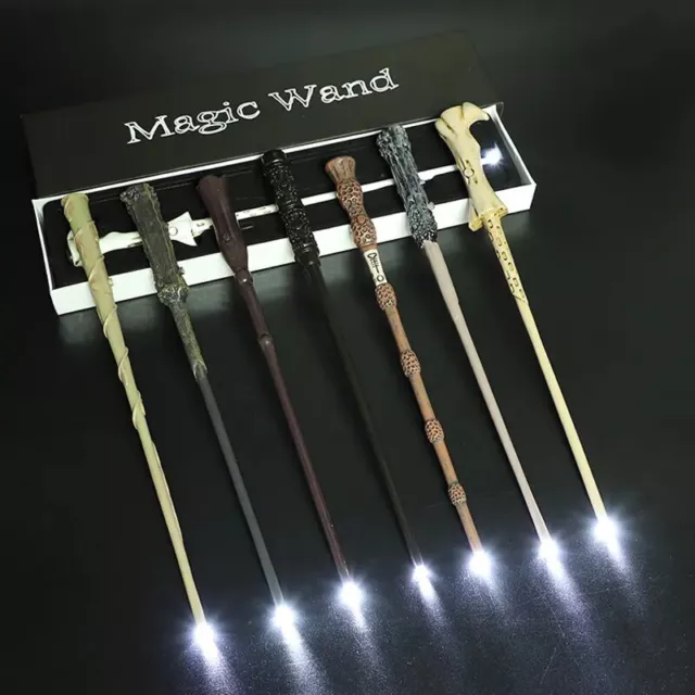 Harry Potter Magic LED Light Wand Hermione Dumbledore Wands Stick Gift Boxed Set 2