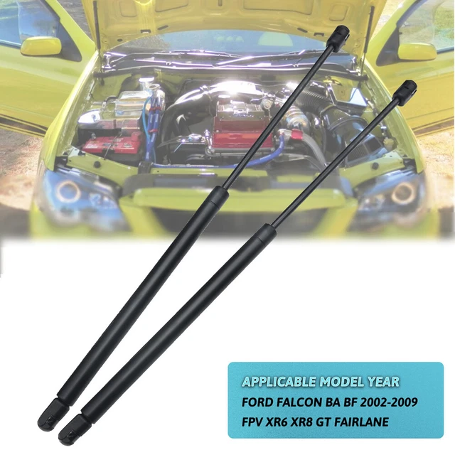 Bonnet Gas Struts For Ford Falcon Fairlane BA BF 2002-2008  Pair Braumach Auto Parts Accessories 544952 620x