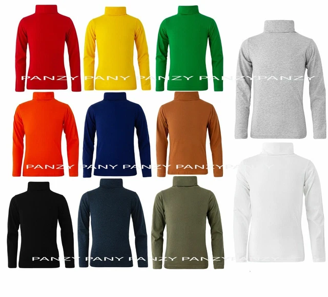 Polo Bambini Ragazze 100% Cotone Collo Top Collo A Maniche Lunghe Top A Maniche Lunghe Top