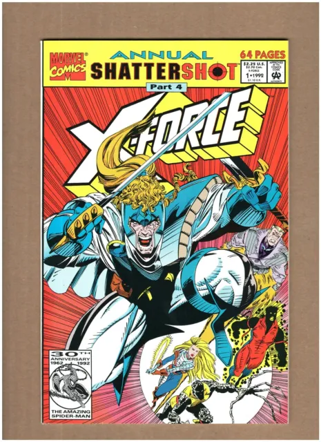 X-Force Annual #1 Marvel Comics 1992 Shatter shot pt.4 Shatterstar NM- 9.2