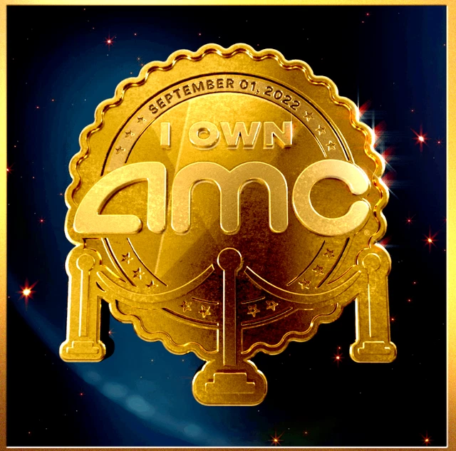 NFT AMC I Own AMC: 9/2022 BRAND NEW! 2283 of 7688 AMC Investor Minted 9/20/2022