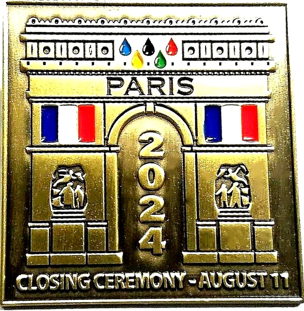 BEAUTIFUL 2024 PARIS "Closing Ceremony" Olympic Games Souvenir Pin