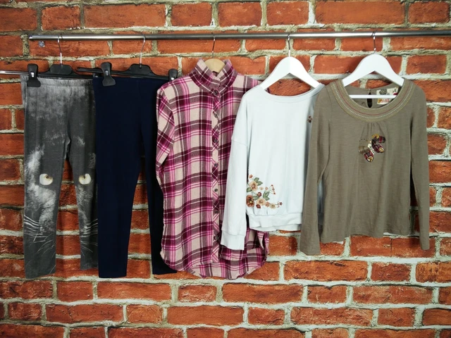 Girls Bundle Age 5-6 Years Zara M&S Next Tee Sweater Shirt Leggings Kids 116Cm