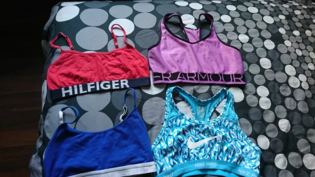 Sfoderato Bralette, Reggiseno XS, S Lotto 4 Pz  Calvin Klein, Nike, Under Armour