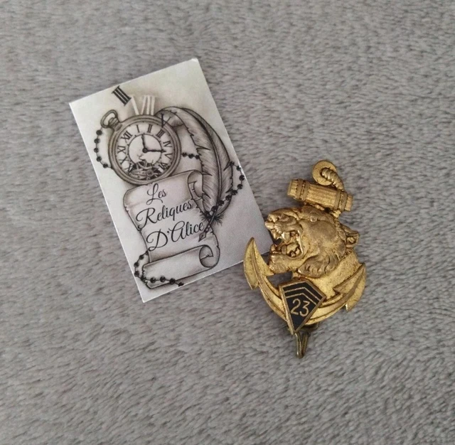 INSIGNE MILITAIRE FRANCE pucelle 1 RIMA régiment d'infanterie de marine EUR 3,00 - FR