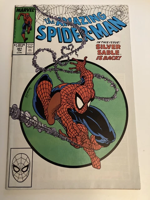 Amazing Spider-Man #301 VF+ Key Classic Todd McFarlane Cover & Art 1988 Marvel
