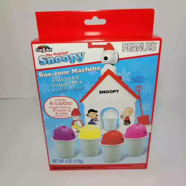 Cra-Z-Art Peanuts Snoopy Sno-cone Machine Flavored Sugar Mix Refill Pack - 4 oz