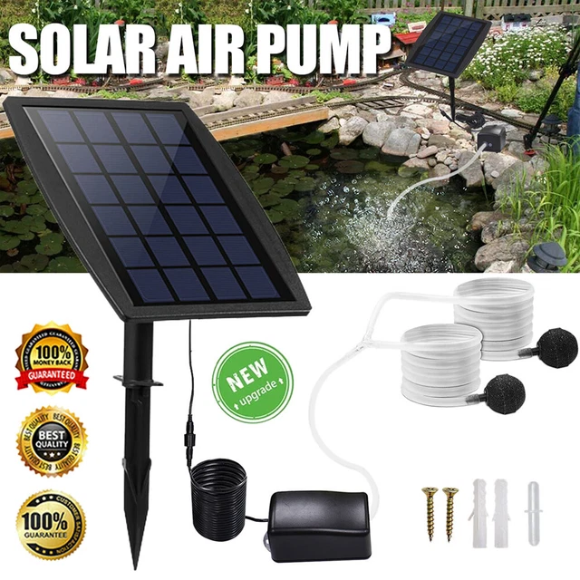 SOLAR SAUERSTOFFPUMPE SOLAR pumpe Teichbelüfter Gartenteich Aquarium