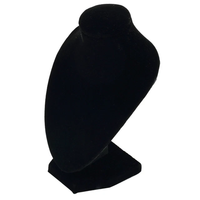 Schwarzer Mannequin Halskette Schmuck Anhänger Display Standhalter Show 10
