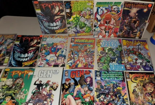Image Comics lot GEN 13 savage dragon Wildcats Young Blood Pitt cyber force NM