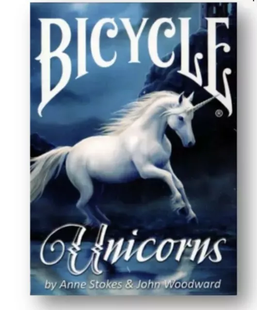 Bicycle Anne Stokes Unicorns (Blue) Playing Cards by USPCC New Sealed