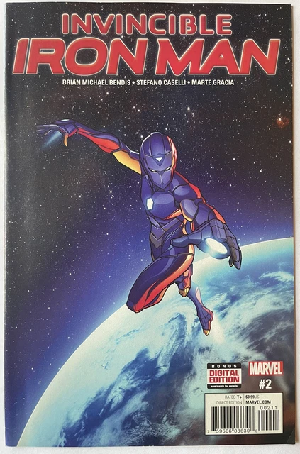 Invincible Iron Man #2 • 2nd Cover Appearance Riri Williams Ironheart In Armor!