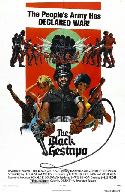 BLACK GESTAPO Movie Poster Blaxploitation Exploitation Grindhouse