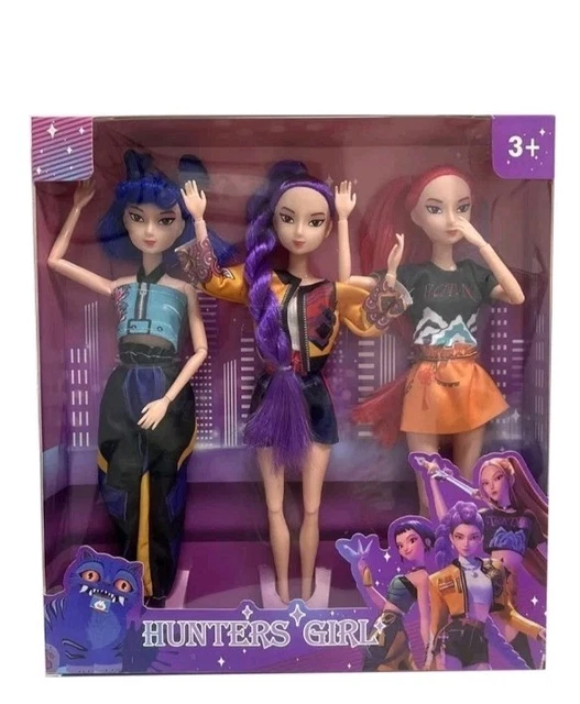 Set Di 3 Bambole Kpop Huntrix Da 30 Cm - Figure Anime Con Braccia E Gambe Mobili, Per Collezione O Regalo