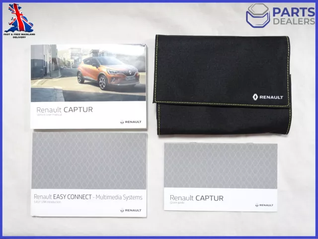 Genuine Renault Captur Mk2 2019-2024 Owners Manual Handbook Wallet Pack