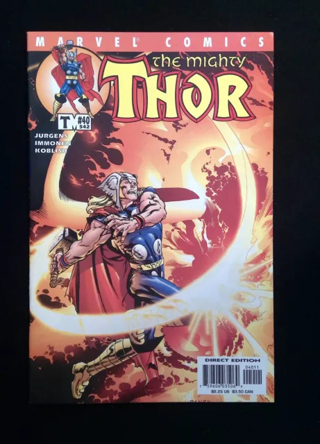 Thor #40 (2Nd Series) Marvel Comics 2001 Vf/Nm