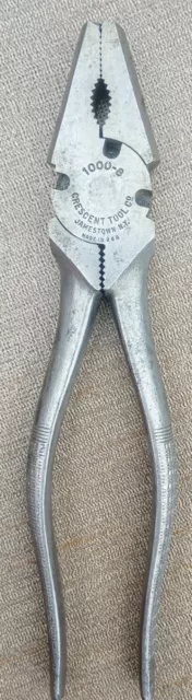 Vintage Crescent Tool Co. 1000-8 fencing linesman pliers. Excellent Condition.