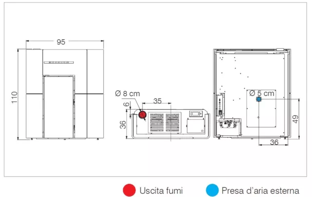 Chauffage Poêle La Pellet Edilkamin BLADE H 15 Acier - Envoyer Mail pour Remise 2