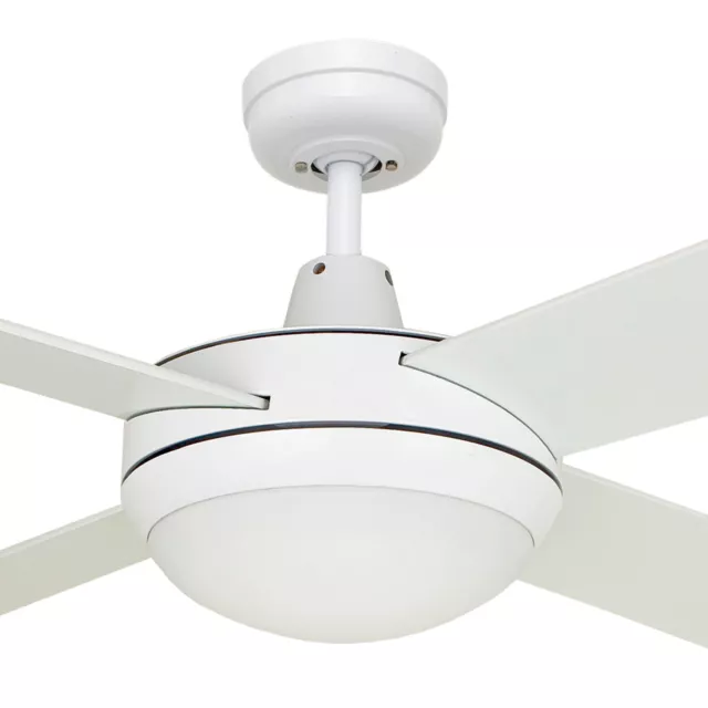 Martec Lifestyle 52" Ceiling Fan With 2 X E27 Light DLS1344W | White | NEW!