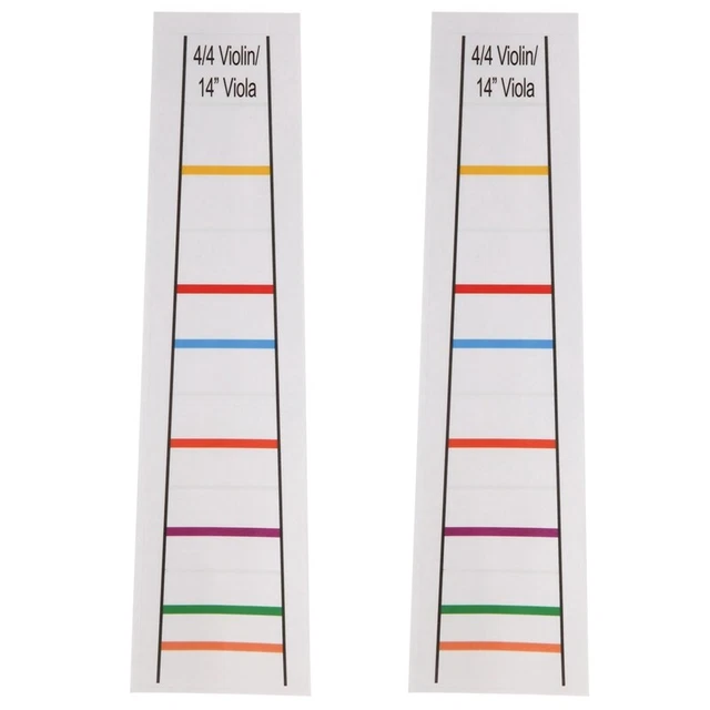 4/4  Fretboard Sticker Fingerboard Marker Fiddle Learn e Chart Tape 2Pcs H8M8