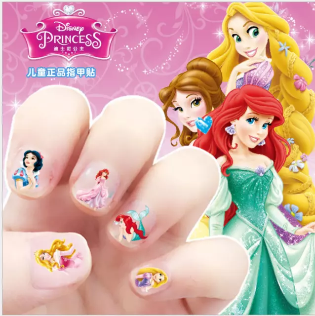 5 Disney Princess Elsa Pony Kids Girls Nail stickers Art Decal Party Filler