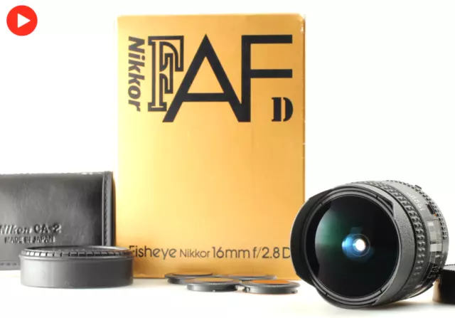Tested [Top MINT Boxed 4 Filters] Nikon AF Fisheye Nikkor 16mm F2.8 D Lens JAPAN
