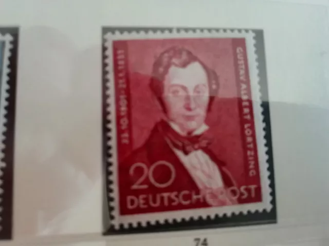 Berlin Nr. 74 sauber postfrisch Albert Lortzing 1951 MNH