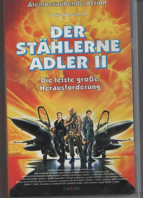 Mit Located VHS VIDEOKASSETTE DER stählerne Adler mit Louis Gossett jr. £0.84 ...