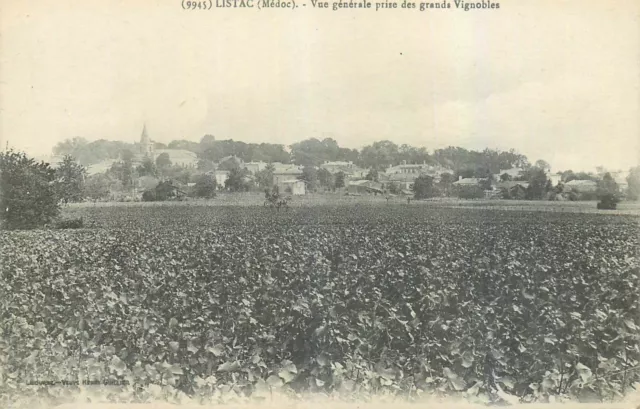 CPA LISTAC vue générale prise des grands vignobles