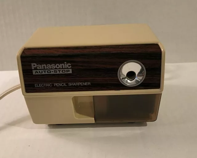 Vintage Panasonic KP-110 Auto-Stop Electric Pencil Sharpener Made in Japan Works