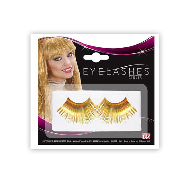 Autoadesive Jumbo Ciglia Oro Artificiale Falso Ciglia Make Up