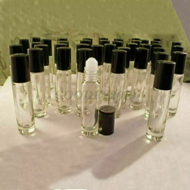 Contenedor de botellas enrollables de bola de aromaterapia de vidrio transparente de 10 ml 50 piezas