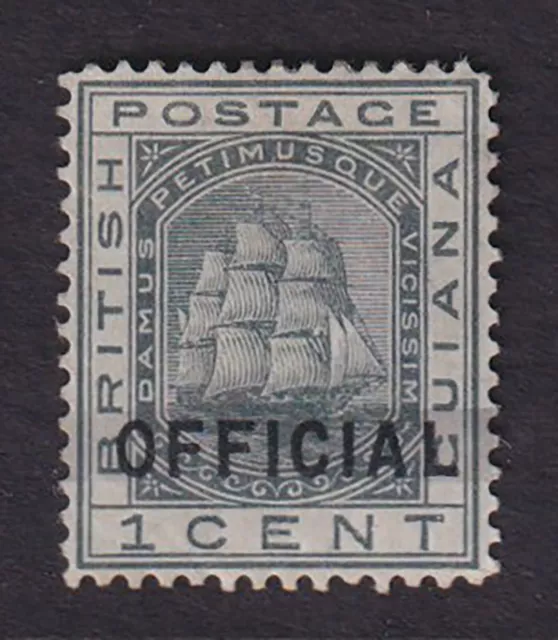 British Guiana. 1877. SG O6, 1c slate. Mounted mint. Cat £375.