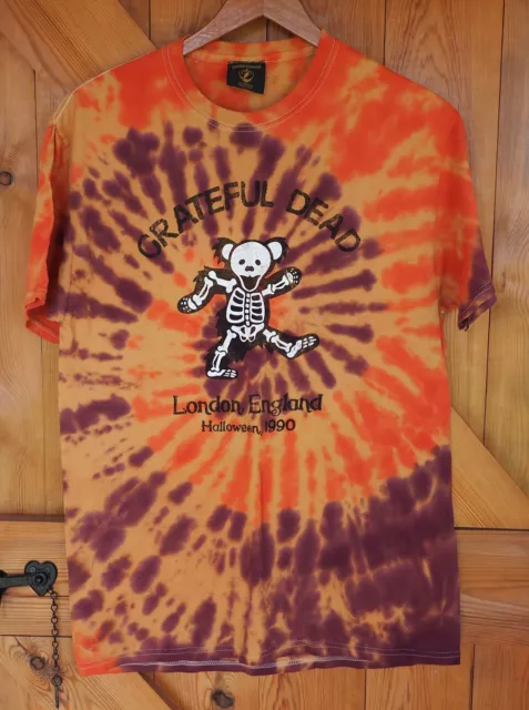 Grateful Dead Limited Edition Tie Dye T-Shirt 1970 UK Halloween concert medium